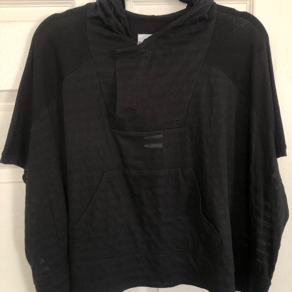 Brand NWT BCBG Generation Black Hooded Shirt Sz XS